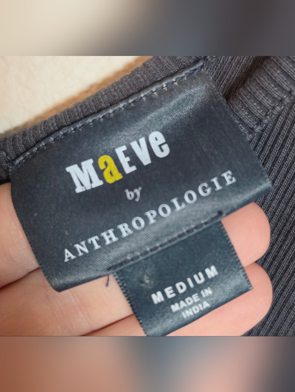 Maeve By Anthropologie Charcoal Gray Bowtie Tank Size M Coquette Luxe - Picture 5 of 7